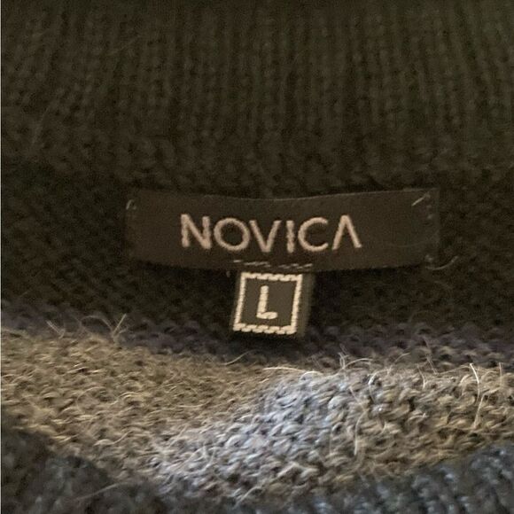 Novica Sweater Men’s Size L Soft Alpaca Blend - Picture 3 of 6